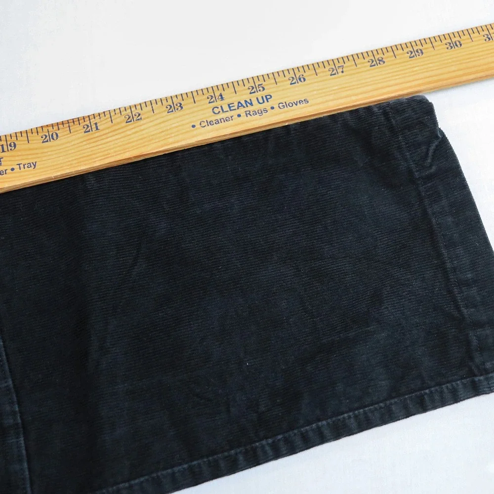Gap Carpenter Pant Men 28x30 Black Corduroy Double Knee Utility Workwear Pants